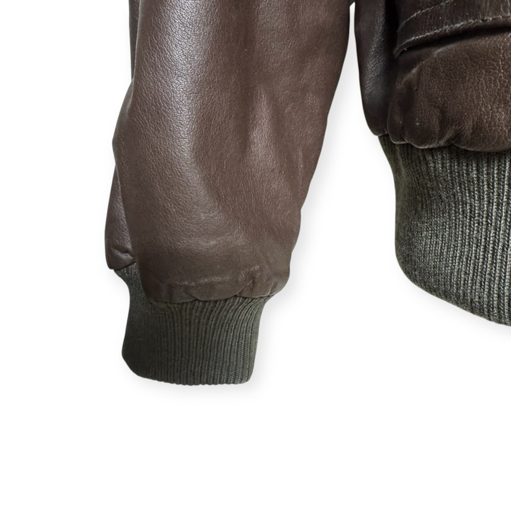 Vtg Context Leather Bomber Jacket - image 7